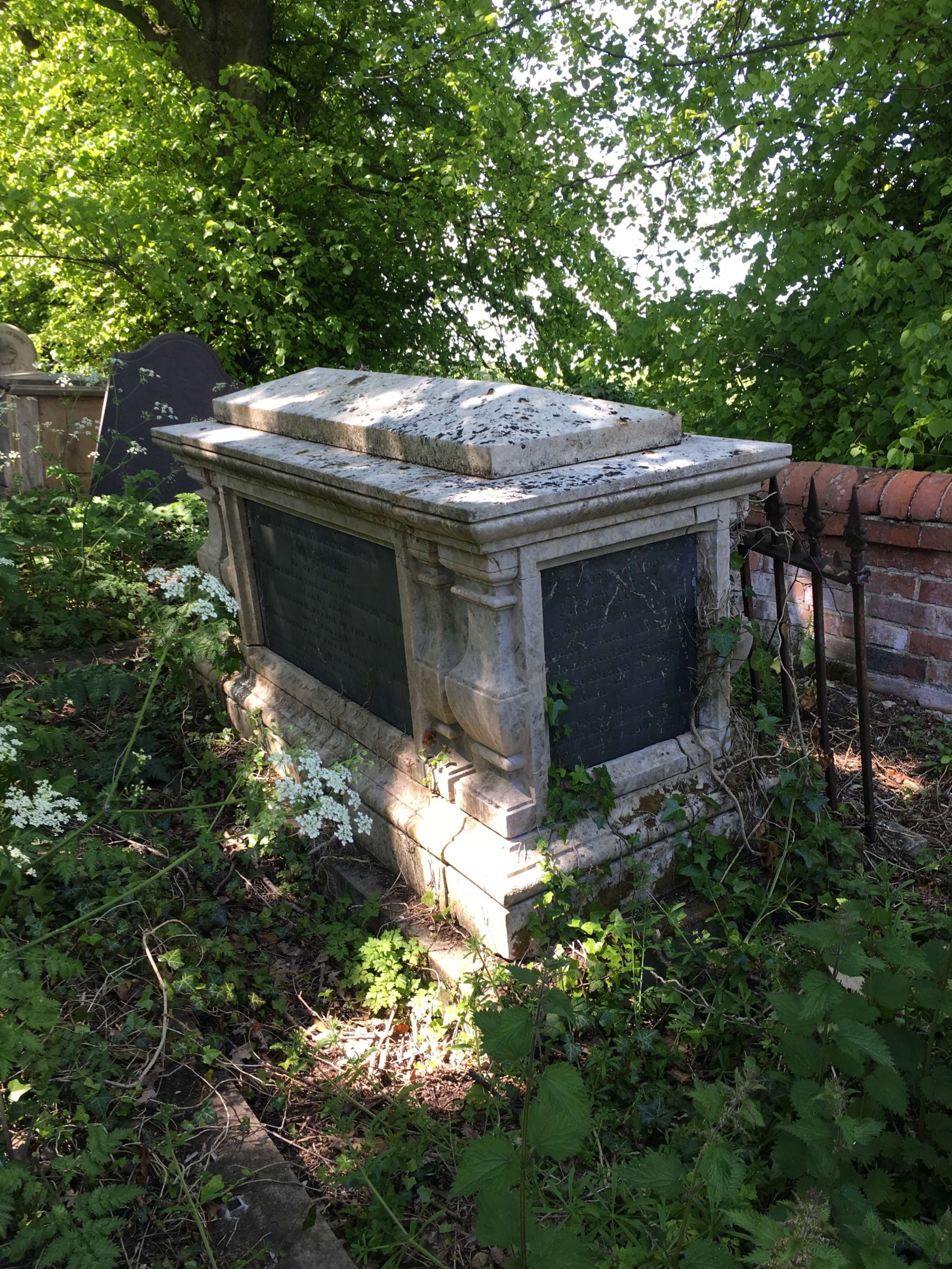 Chest tomb in Church Langton Churchyard