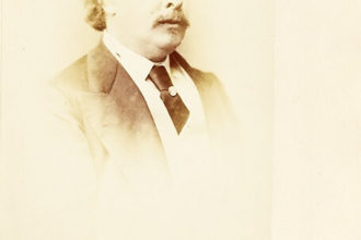 Sepia photo of selim Rothwell, from An Artist's Sketchbook